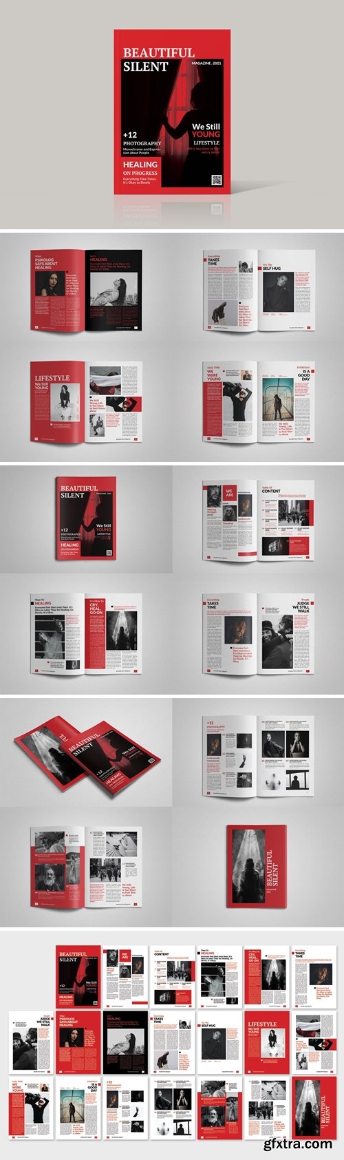 Beautiful Silent Magazine Template