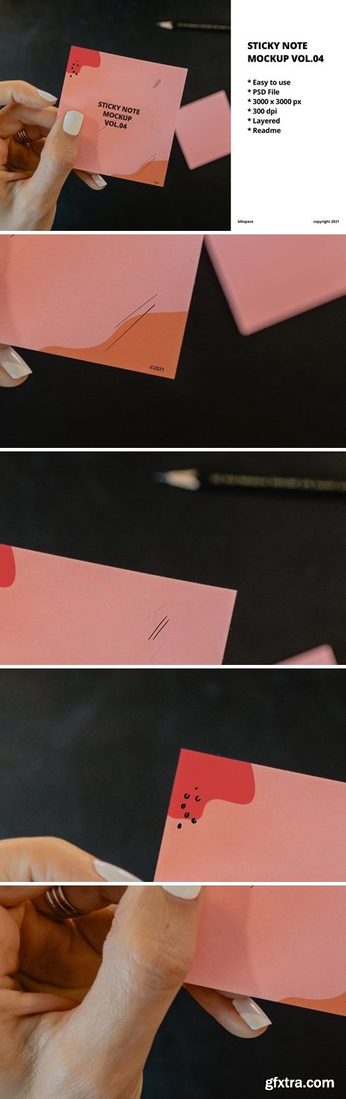 Sticky Note Mockup Vol.04