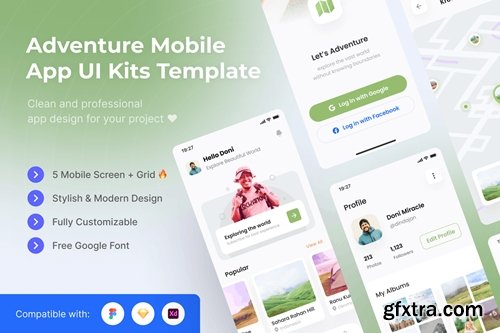 Adventure Mobile UI Kits