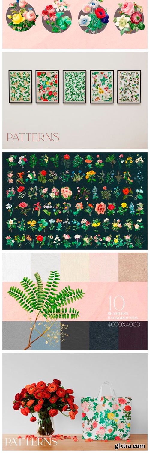 Aesthetic Vintage Flower Clipart 19039291