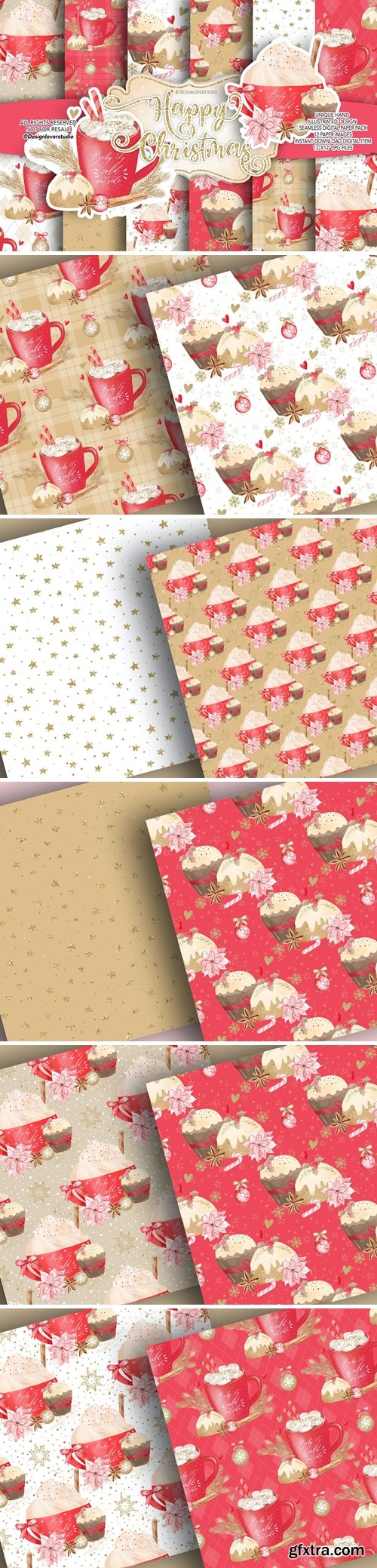 Baby it\'s cold outside digital paper pack