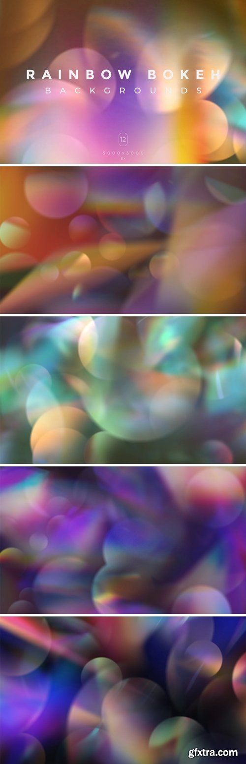 Rainbow Bokeh Backgrounds