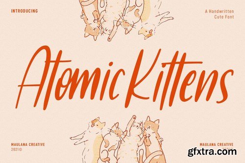 Atomic Kittens Handwritten Cute Font