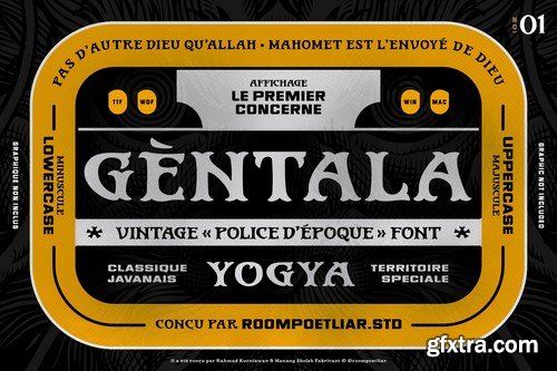 Gentala Vintage Font