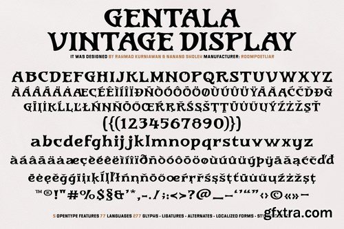 Gentala Vintage Font