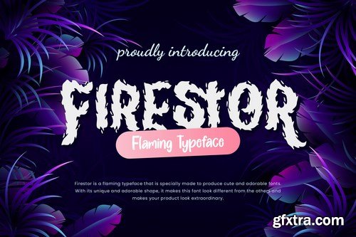 Firestor Flaming Business Font