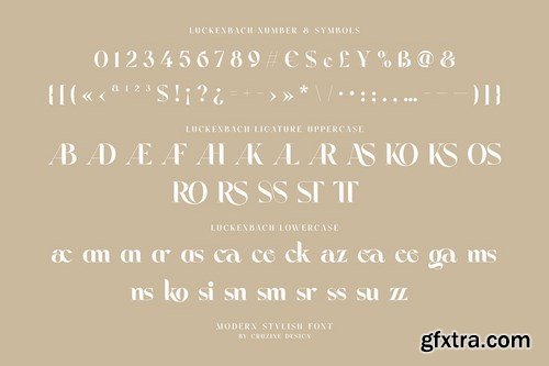 Luckenbach - Modern Serif Font