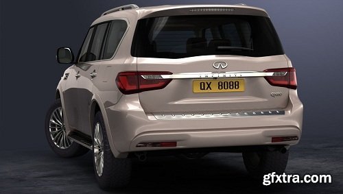 Infiniti QX80 2018 3d Model