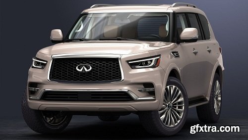 Infiniti QX80 2018 3d Model