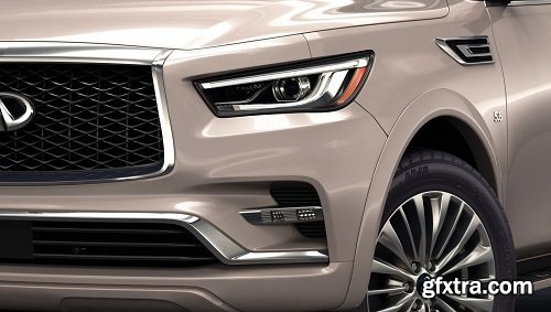 Infiniti QX80 2018 3d Model