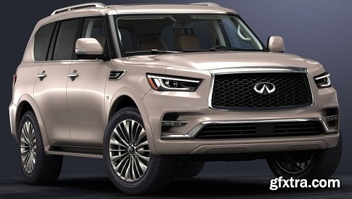 Infiniti QX80 2018 3d Model