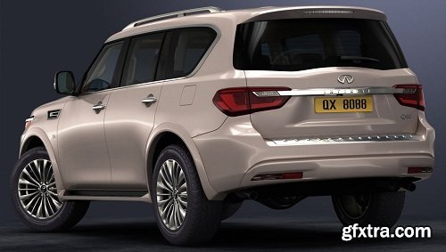 Infiniti QX80 2018 3d Model