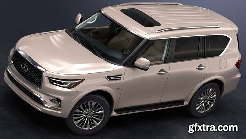 Infiniti QX80 2018 3d Model