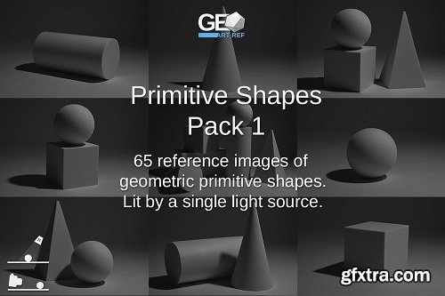 Geo Art Ref Primitive Shapes Pack (1,2,3)