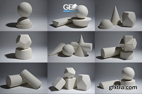 Geo Art Ref Primitive Shapes Pack (1,2,3)