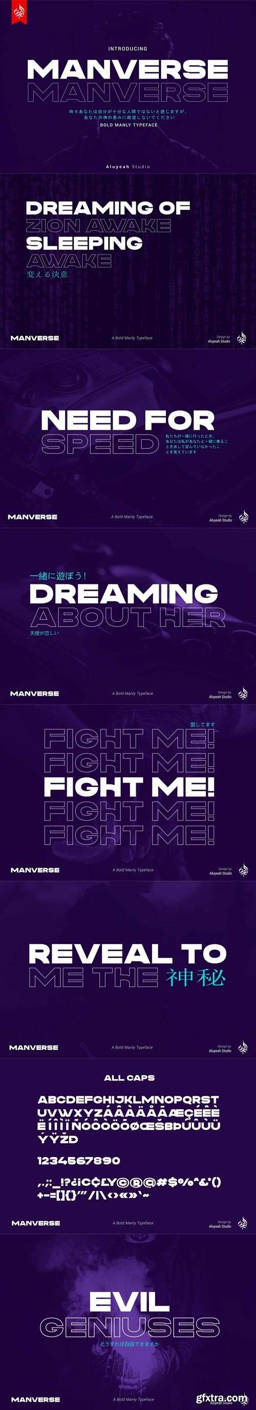 Manverse Font Family