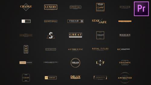 Videohive - Luxury Title - Premier Pro - 24006833 - 24006833