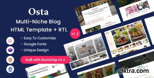 ThemeForest - Osta v1.2 - Multi-Purpose Blog HTML Template - 27552317