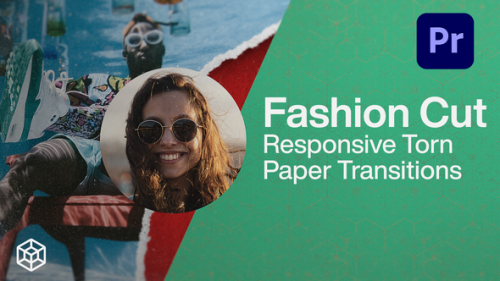 Videohive - Fashion Cut - Responsive Torn Paper Transitions - 34615603 - 34615603