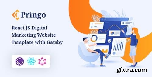 ThemeForest - Pringo v1.0 - React JS Digital Marketing Website Template with Gatsby - 34458124