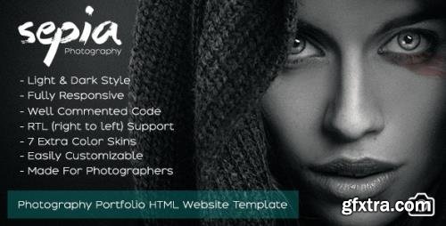 ThemeForest - Sepia v1.9 - Photography Portfolio HTML Website Template - 20195226