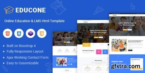 ThemeForest - Educone v1.0 - Education and LMS Html Template - 26661484