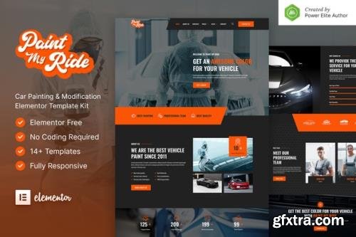 ThemeForest - PaintMyRide v1.0.0 - Car Painting & Modification Elementor Template Kit - 34617980