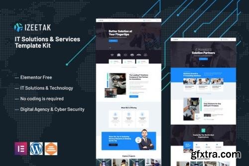 ThemeForest - Izeetak v1.0.0 - IT Solutions & Services Elementor Template Kit - 34611685