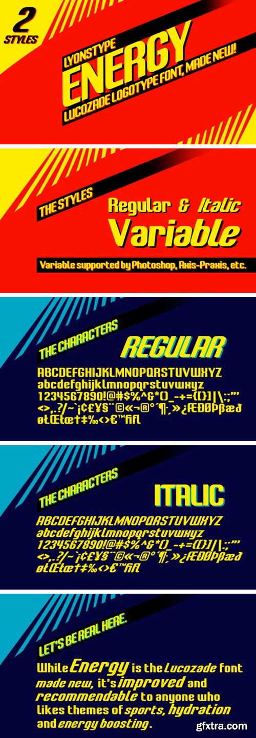 LT Energy Display Font