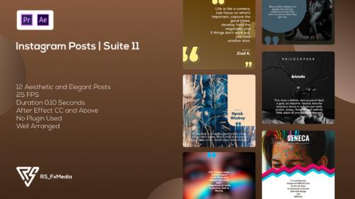 Videohive - Instagram Posts | Quotes | Suite 11 | MOGRT - 34617799 - 34617799