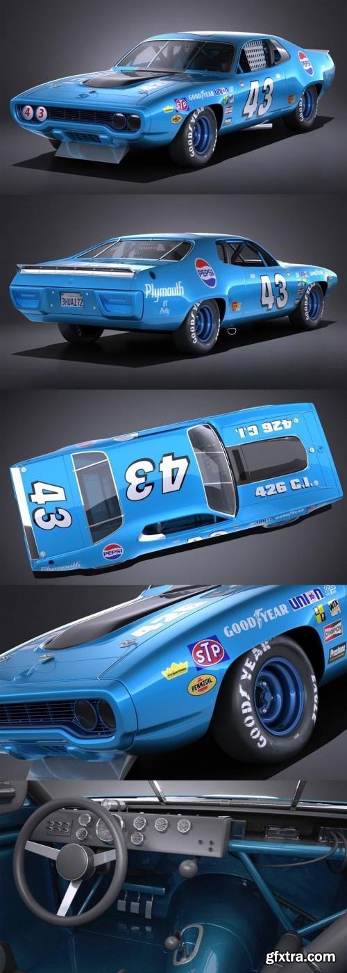 Plymouth Roadrunner NASCAR Richard Petty 1971