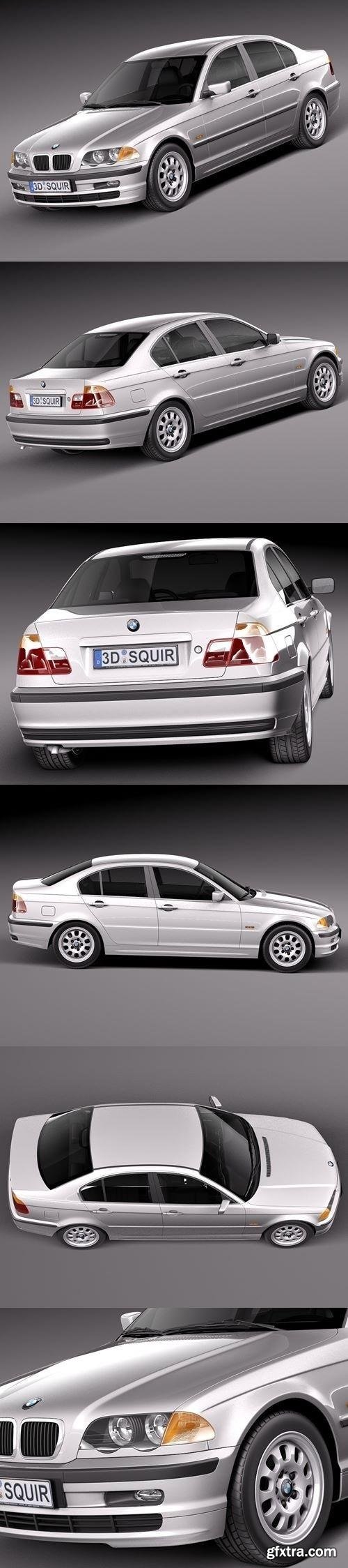 BMW 3-series e46 1998-2001 sedan 3D Model