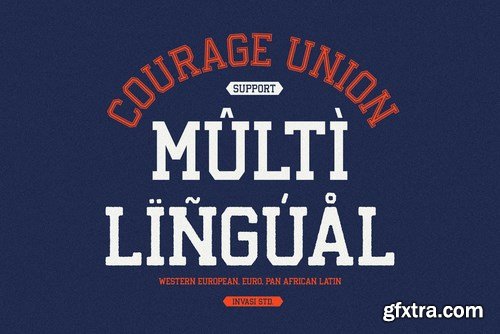 Courage Union - Athletic Slab Font