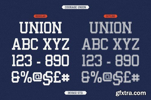 Courage Union - Athletic Slab Font