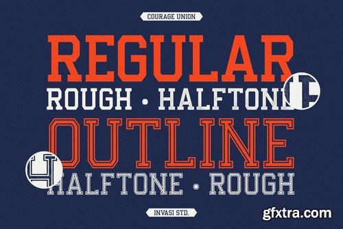 Courage Union - Athletic Slab Font