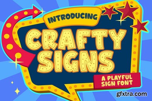 Crafty Signs a Playful Sign Font