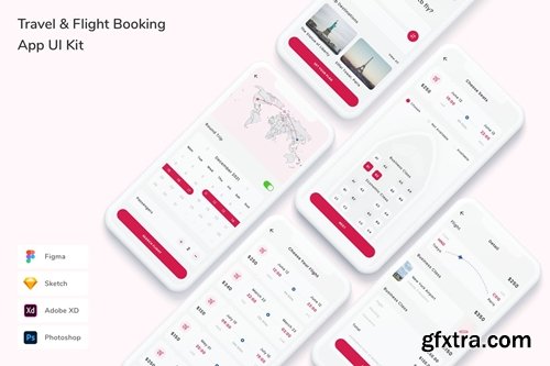 Travel & Flight Booking App UI Kit