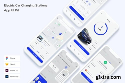 Electric Car Charging Stations App UI Kit