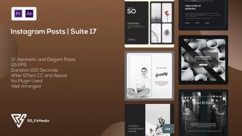 Videohive - Instagram Posts | Abstract Minimal | Suite 17 | MOGRT - 34663218 - 34663218