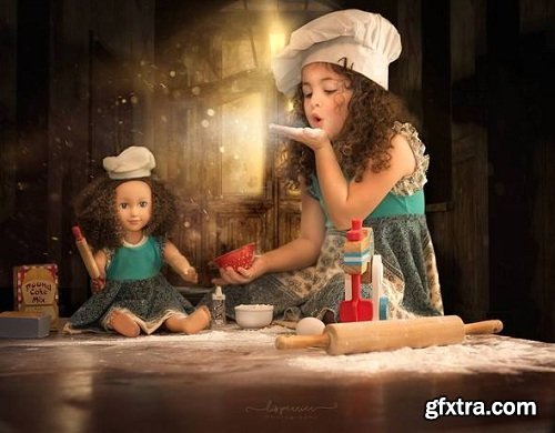 Lisset Perrier Photography - Baking Girl Composite