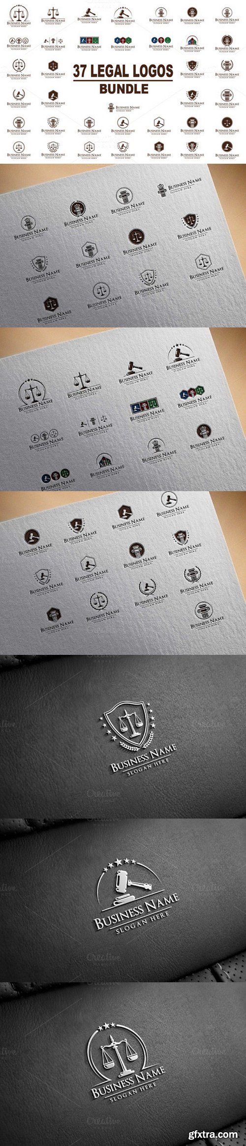 37 legal logos bundle