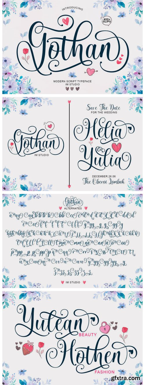 Gothan Script Font