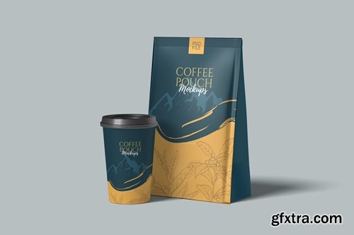 Coffee Pouch Packaging Mockups