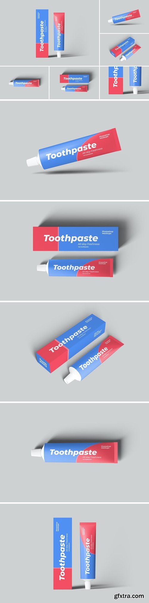 Toothpaste Packaging Mockups