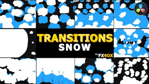 Videohive - Snow Transitions | DaVinci Resolve - 34655301 - 34655301