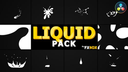 Videohive - Hand Drawn Liquid Elements And Transitions | DaVinci Resolve - 34661824 - 34661824