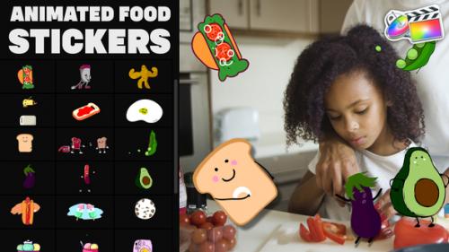 Videohive - Animated Food Stickers for FCPX - 34706708 - 34706708