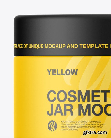 Matte Cosmetic Jar Mockup 86910