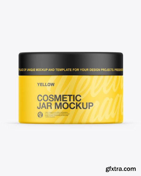 Matte Cosmetic Jar Mockup 86910