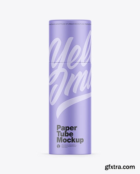 Matte Paper Tube Mockup 87584